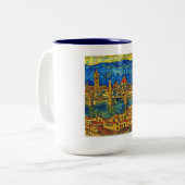 Tasse 2 Couleurs Starry Starry Night Florence Italie (Devant gauche)
