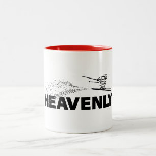Tasse 2 Couleurs Station de ski Heavenly Californie Nevada Sauteur