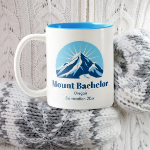 Tasse 2 Couleurs Station de ski Mount Bachelor Oregon usa café