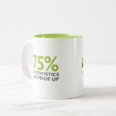 Tasse 2 Couleurs Statistiquement parlant (Devant gauche)