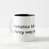 Tasse 2 Couleurs Statistiques (Devant gauche)