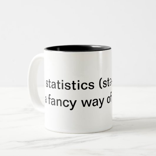 Tasse 2 Couleurs Statistiques (Devant gauche)
