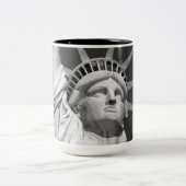 Tasse 2 Couleurs Statue noire et blanche de la Liberté (Centre)