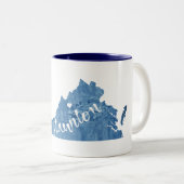 Tasse 2 Couleurs Staunton Virginia Wood Grain (Devant droit)