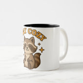 Tasse 2 Couleurs Stay Cozy | Kawaii Animal Illustration (Devant droit)