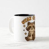 Tasse 2 Couleurs Stay Cozy | Kawaii Animal Illustration (Devant gauche)