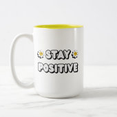 Tasse 2 Couleurs Stay Positive (Gauche)