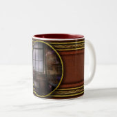 Tasse 2 Couleurs Steampunk - Le Scientifique Fou (Devant droit)