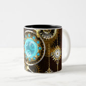 Tasse 2 Couleurs Steampunk Rusty Background (Devant droit)
