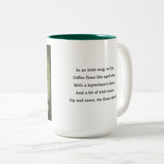 Tasse 2 Couleurs Steampunk St Patrick (Devant droit)