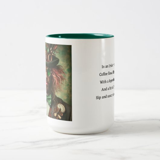 Tasse 2 Couleurs Steampunk St Patrick (Centre)