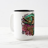 Tasse 2 Couleurs Steampunk Style Fish Coffee Coupe (Devant gauche)