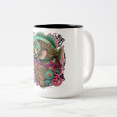 Tasse 2 Couleurs Steampunk Style Fish Coffee Coupe (Devant droit)