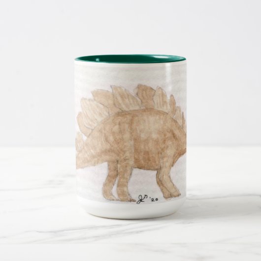 Tasse 2 Couleurs Stegosaurus Jumbo (Centre)