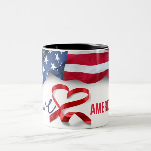 Tasse 2 Couleurs Stein commémoratif du président Donald Trump (Centre)