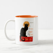 Tasse 2 Couleurs Steinlen Chat Noir Classique Art Français (Gauche)