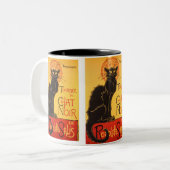Tasse 2 Couleurs Steinlen : Conversation Noir (Devant gauche)