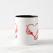 Tasse 2 Couleurs Stéthoscope d'infirmière florale (Centre)