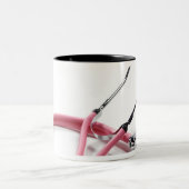 Tasse 2 Couleurs Stéthoscope rose (Centre)