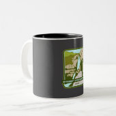 Tasse 2 Couleurs Stewart Cascade Trail - Utah hiker (Devant gauche)