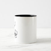 Tasse 2 Couleurs Stickman Pirate Avec Poitrine Au Trésor (Centre)