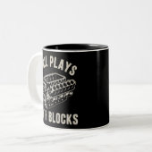 Tasse 2 Couleurs Still Plays with Blocks Funny Car Mechanic Racing (Devant gauche)