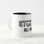 Tasse 2 Couleurs Stocké toute la journée (Devant gauche)