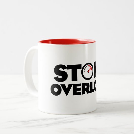 Tasse 2 Couleurs Stoke Overload Meter (Devant gauche)