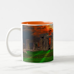 Tasse 2 Couleurs Stonehenge Celtic Standing Stones en Grande-Bretag