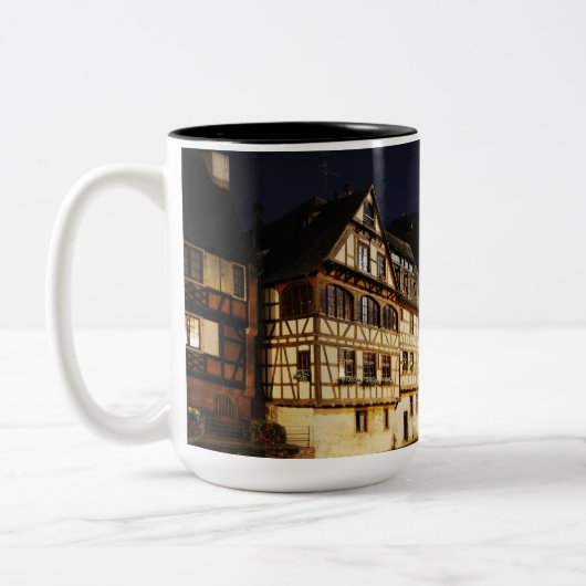 Tasse 2 Couleurs Strasbourg en voyage de nuit (Gauche)