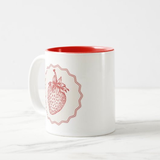 Tasse 2 Couleurs Strawberry (Devant gauche)
