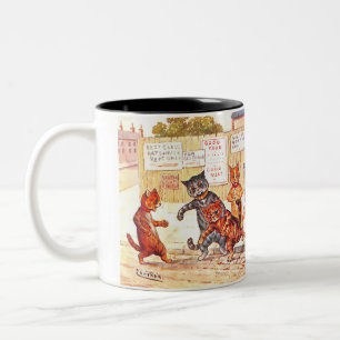 Tasse 2 Couleurs Street Cats par Louis Wain