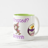 Tasse 2 Couleurs "Stressé" (Devant droit)