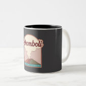 Tasse 2 Couleurs Stromboli � Sicile, Italie (Devant droit)