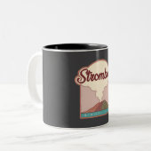 Tasse 2 Couleurs Stromboli � Sicile, Italie (Devant gauche)