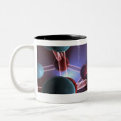 Tasse 2 Couleurs Structure moléculaire de caféine (Gauche)