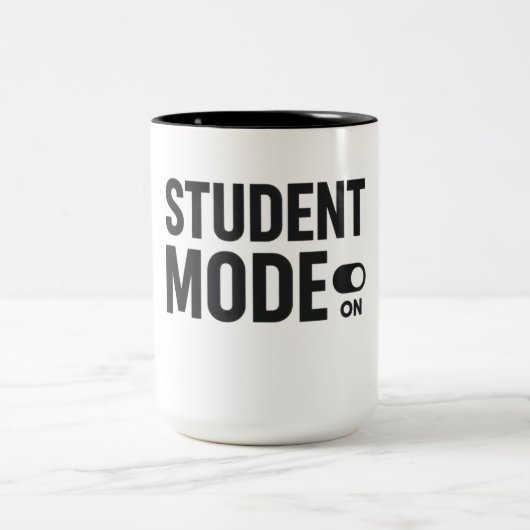 Tasse 2 Couleurs Student Mode On – Funny Study Motivation (Centre)