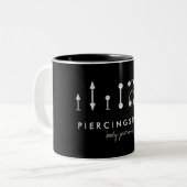 Tasse 2 Couleurs Studio de piercing argent (Devant gauche)