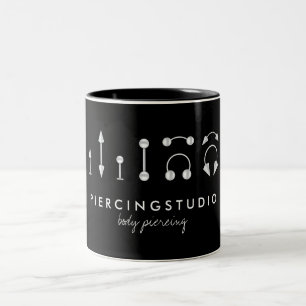 Tasse 2 Couleurs Studio de piercing argent