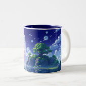Tasse 2 Couleurs style d'anime paysage bizarre (Devant droit)