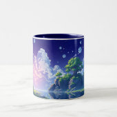 Tasse 2 Couleurs style d'anime paysage bizarre (Centre)