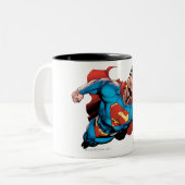 Tasse 2 Couleurs Style de bande dessinée Superman (Devant gauche)