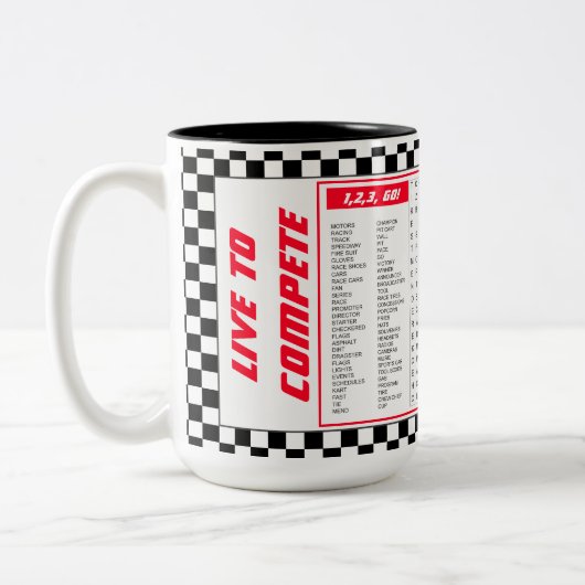 Tasse 2 Couleurs Style de jeu concurrent (Gauche)