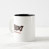 Tasse 2 Couleurs Style Graffiti Biloxi (Devant gauche)