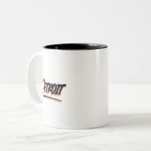 Tasse 2 Couleurs Style Graffiti Détroit (Devant gauche)