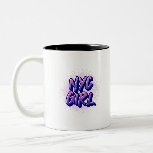Tasse 2 Couleurs Style Graffiti pour fille NYC (Gauche)
