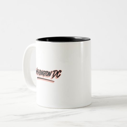 Tasse 2 Couleurs Style Graffiti Washington DC (Devant gauche)