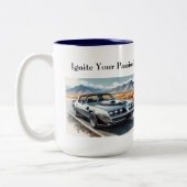 Tasse 2 Couleurs Style Trans Am classique en argent (Gauche)