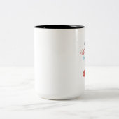 Tasse 2 Couleurs Style typographique rétro motivationnel (Centre)