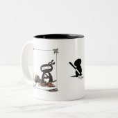 Tasse 2 Couleurs Stylo Ninja (Devant gauche)